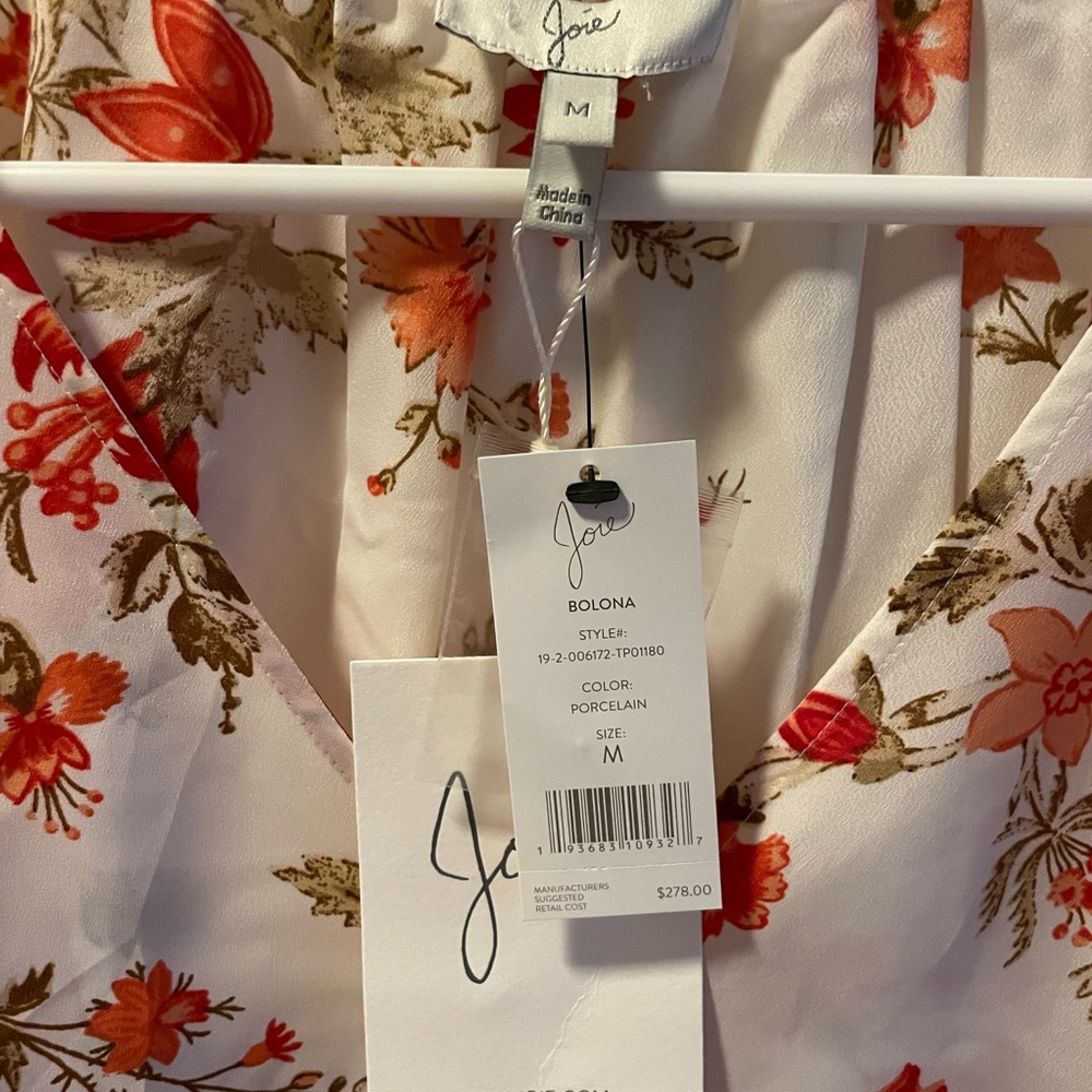 NWT Joie bologna floral top in medium - Picture 5 of 5